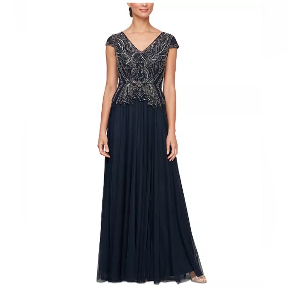 ALEX EVENING INTRICATE BEADED GOWN ❤️NWT❤️IN STORES❤️
